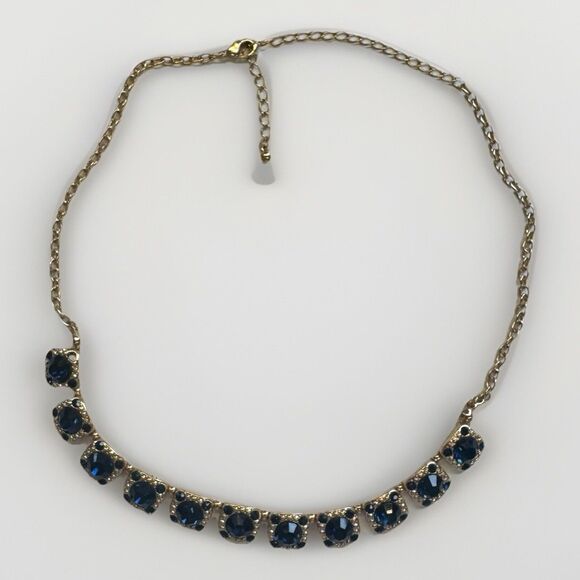 Unbranded Jewelry - Vintage Necklace Sapphire-like Blue & Black Colored Stones